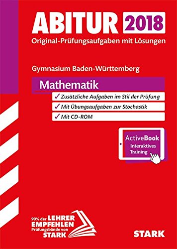 9783849028817: Abiturpr. BW 2018 Mathe + CD-ROM & Online-Prfungstraining