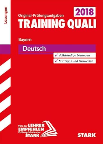 9783849029579: Training Quali BY 2018 - Deutsch Lsungsheft