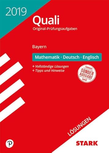 Stock image for Lsungen zu Original-Prfungen Quali Mittelschule - Mathematik, Deutsch, Englisch 9. Klasse - Bayern for sale by medimops