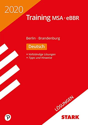 Beispielbild fr STARK Lsungen zu Training MSA/eBBR 2020 - Deutsch - Berlin/Brandenburg zum Verkauf von medimops