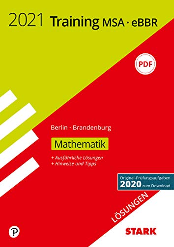 Beispielbild fr STARK L sungen zu Training MSA/eBBR 2021 - Mathematik - Berlin/Brandenburg zum Verkauf von WorldofBooks