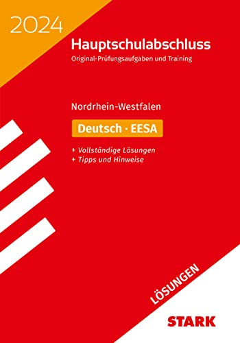 Beispielbild fr STARK Lsungen zu Original-Prfungen und Training - Hauptschulabschluss 2024 - Deutsch - NRW zum Verkauf von GreatBookPrices