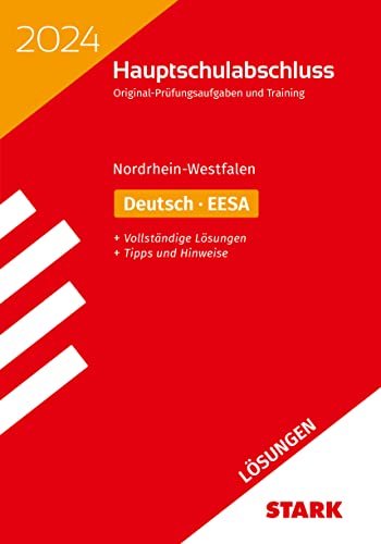 9783849057640: STARK Lsungen zu Original-Prfungen und Training - Hauptschulabschluss 2024 - Deutsch - NRW