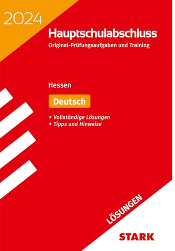 Imagen de archivo de STARK Lsungen zu Original-Prfungen und Training Hauptschulabschluss 2024 - Deutsch - Hessen a la venta por GreatBookPrices