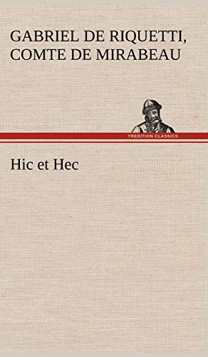9783849136796: Hic et Hec