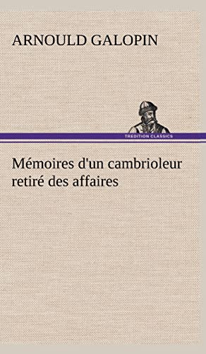 9783849146429: Mmoires d'un cambrioleur retir des affaires (French Edition)