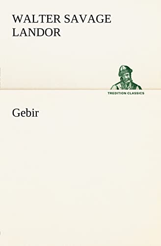 Gebir (9783849165895) by Landor, Walter Savage