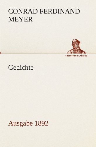 9783849556655: Gedichte: Ausgabe 1892