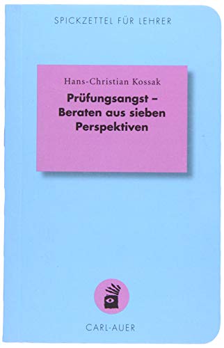 Beispielbild fr Prfungsangst - Beraten aus sieben Perspektiven -Language: german zum Verkauf von GreatBookPrices