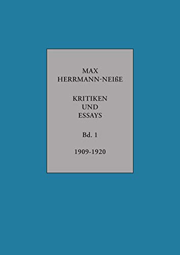 9783849817503: Kritiken und Essaya: 1909-1920