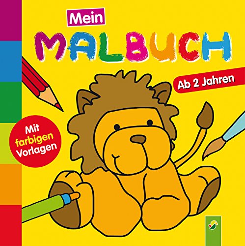 9783849904319: Mein erstes Malbuch (Lwe): Ab 2 Jahren - Mit farbigen Vorlagen