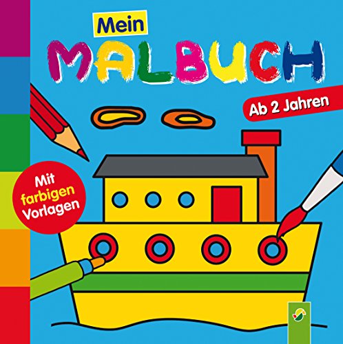 9783849904333: Mein erstes Malbuch (Schiff): Ab 2 Jahren - Mit farbigen Vorlagen