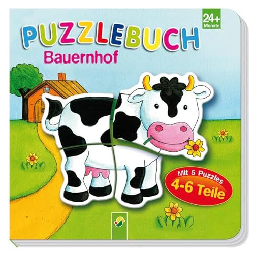 Beispielbild fr Puzzlebuch Bauernhof: Mit 5 Puzzles  4-6 Teile zum Verkauf von medimops