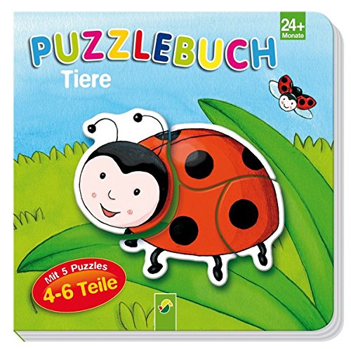 Beispielbild fr Puzzlebuch Tiere: Mit 5 Puzzles  4-6 Teile zum Verkauf von medimops
