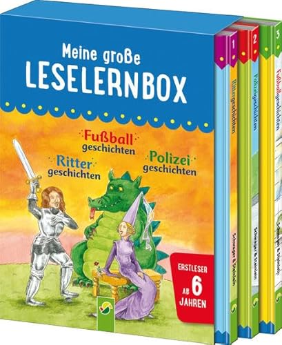 Beispielbild fr Meine groe Leselernbox - Rittergeschichten, Fuballgeschichten, Polizeigeschichten: Empfohlen ab 6 Jahren zum Verkauf von medimops