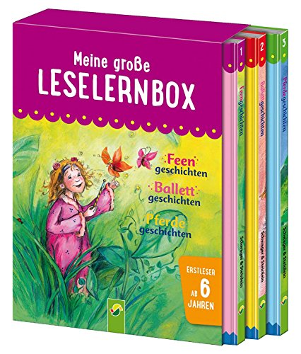 Beispielbild fr Meine groe Leselernbox - Feengeschichten, Ballettgeschichten, Pferdegeschichten: Empfohlen ab 6 Jahren zum Verkauf von medimops