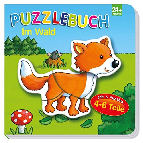 Beispielbild fr Puzzlebuch Im Wald: 5 Puzzles mit je 4-6 Teilen zum Verkauf von medimops