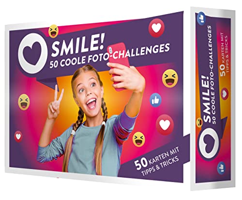 9783849941901: Smile! 50 coole Foto-Challenges: Spielerisches Fotografie-Wissen fr Kinder ab 8 Jahren. Mit Tipps, Tricks, Infos und Challenges fr jeden Tag