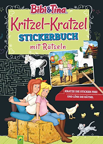 Stock image for Bibi & Tina: Kritzel-Kratzel Stickerbuch mit Rtseln for sale by GreatBookPrices