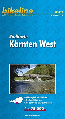 9783850000154: Karnten West Cycle Map (2009)