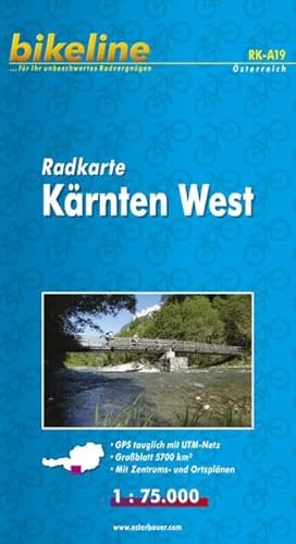 9783850000154: Karnten West Cycle Map: BIKEK.A19