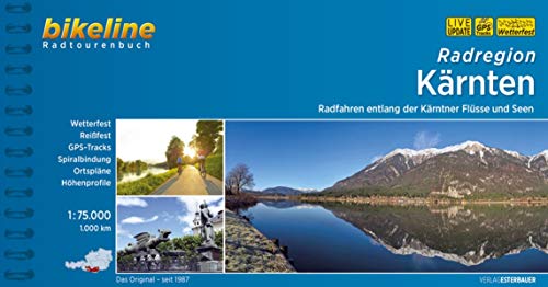 bikeline Radtourenbuch, Radatlas Kärnten; Hohe Tauern, Karnische Region, Nockberge, Drau, Kärntner Seen, wetterfest/reißfest - Esterbauer