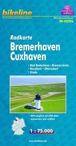 9783850003094: Bikeline Radkarte Bremerhaven Cuxhaven 1 : 75 000, GPS-tauglich mit UTM-Netz: RK-NDS06