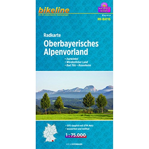 Beispielbild fr Oberbayerisches Alpenvorland cycle map GPS r/v wp: Bad T lz - Isarwinkel - München-Süd - Rosenheim - Wasserburg am Inn zum Verkauf von Monster Bookshop