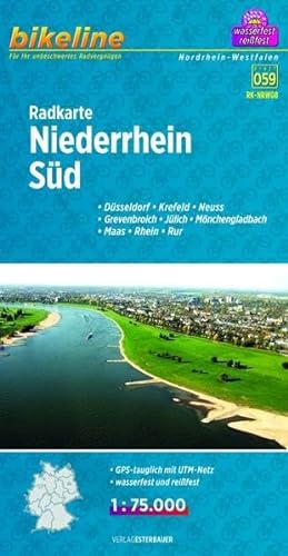 9783850003896: Niederrhein South Cycle Map