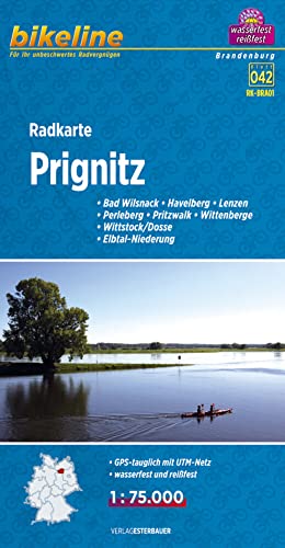 Beispielbild fr Bikeline Radkarte Prignitz (BRA01) 1 : 75 000 zum Verkauf von medimops