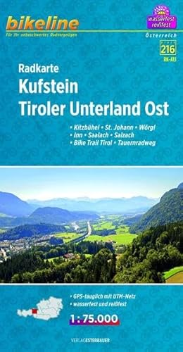 9783850003940: Kufstein - Tirol Unterland East Cycle Map (2014)