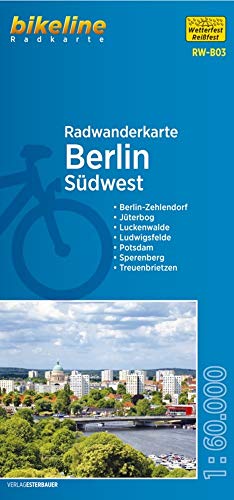 9783850003971: Berlin Southwest Cycling Tour Map (2016)