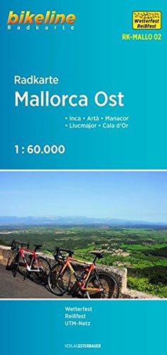 Beispielbild fr Radkarte Mallorca Ost: Inca - Art - Manacor - Llucmajor - Cala d'Or 1:60 000 zum Verkauf von medimops