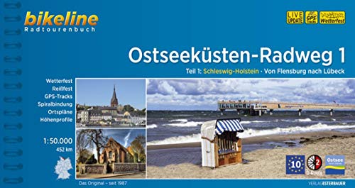 Ostseeküsten-Radweg / Ostseeküsten-Radweg Teil 1: Schleswig-Holstein - Von Flensburg nach Lübeck, 1:50.000, 452 km (Bikeline Radtourenbücher) - Unknown Author