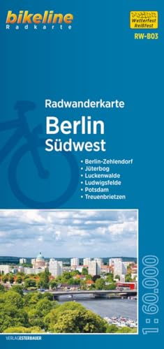 Beispielbild fr Radwanderkarte Berlin Sdwest (RW-B03): Berlin-Zehlendorf ? Jterbog ? Luckenwalde ? Ludwigsfelde ? Potsdam ? Treuenbrietzen, 1:60.000, . mit UTM-Netz (bikeline Radwanderkarte) zum Verkauf von medimops