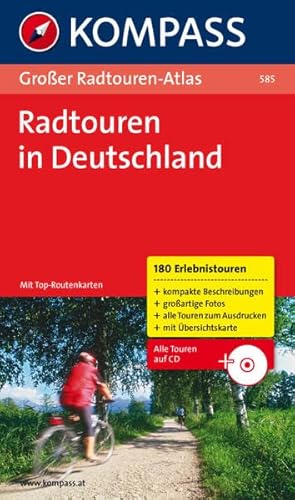 9783850260879: Groer Radtouren-Atlas Deutschland: 180 Touren mit Top-Routenkarten.