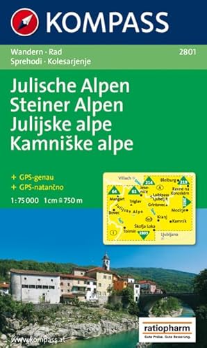 Beispielbild fr Julische Alpen - Steiner Alpen 1 : 75 000: Wanderkarte mit Radrouten. GPS-genau zum Verkauf von medimops