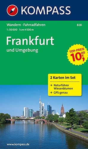 Stock image for Frankfurt und Umgebung 1 : 50 000: Wanderkarten-Set mit Naturfhrer. GPS-genau for sale by medimops