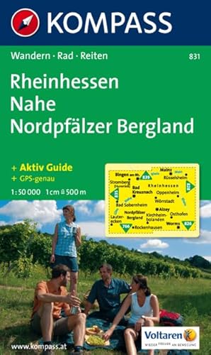 9783850261906: Carta escursionistica e stradale n. 831. Rheinhessen, Nahe, Nordpflzer Bergland. Adatto a GPS. Digital map. DVD-ROM