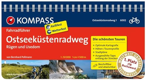 9783850263986: FF6002 Ostseekstenradweg 1, Rgen und Usedom Kompass: Fietsgids 1:50 000