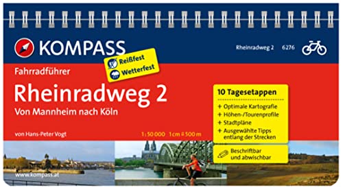 Beispielbild fr Rheinradweg 02, von Mannheim nach Kln: Fahrradfhrer mit Top-Routenkarten im optimalen Mastab zum Verkauf von medimops