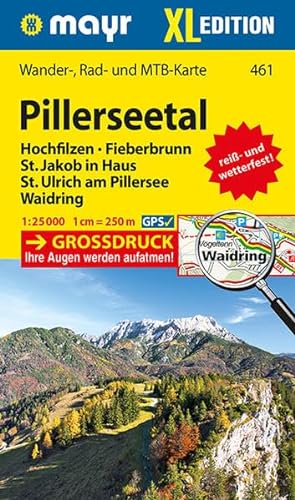 Beispielbild fr Pillerseetal XL 1 : 25 000: Wander-, Rad- und Mountainbikekarte. GPS-genau zum Verkauf von medimops