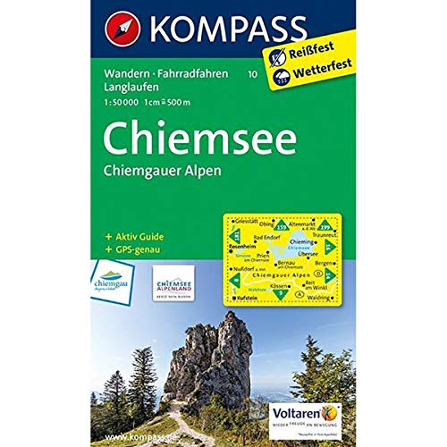 Beispielbild fr Chiemsee - Chiemgauer Alpen 1 : 50 000: Wanderkarte mit Kurzfhrer, Radwegen und Loipen. GPS-genau zum Verkauf von medimops
