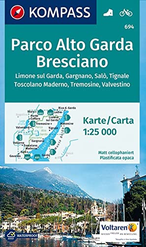 Beispielbild fr Parco Alto Garda Brescian 694 GPS wp kompass D/I: Wandelkaart 1:25 000 zum Verkauf von WorldofBooks