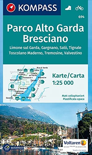 Stock image for Parco Alto Garda Brescian 694 GPS wp kompass D/I: Wandelkaart 1:25 000 for sale by WorldofBooks