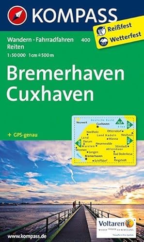 Beispielbild fr Bremerhaven - Cuxhaven 1 : 50 000: Wanderkarte mit Radtouren und Reitwegen. GPS-genau zum Verkauf von medimops
