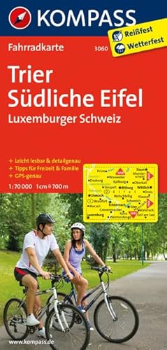 Beispielbild fr Trier - Südliche Eifel 3060 GPS wp kompass: Fietskaart 1:70 000 zum Verkauf von WorldofBooks