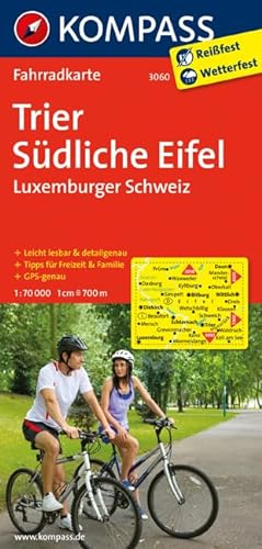 Stock image for Trier - Südliche Eifel 3060 GPS wp kompass: Fietskaart 1:70 000 for sale by WorldofBooks