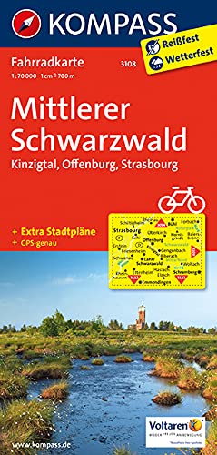Beispielbild fr Mittlerer Schwarzwald 1 : 70 000: Kinzigtal, Offenburg, Strasbourg. Fahrradkarte. GPS-genau zum Verkauf von medimops