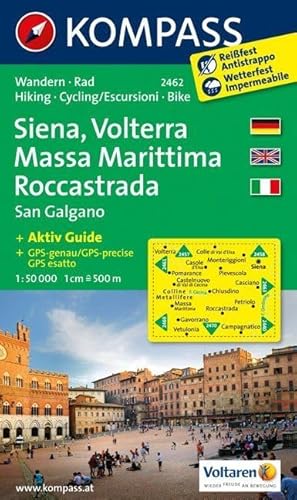 Stock image for Siena / Volterra 2462 GPS wp kompass D/E/I: Wandelkaart 1:50 000 for sale by WorldofBooks